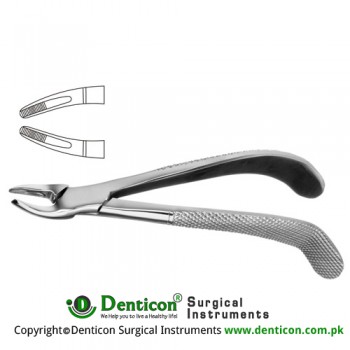 English Pattern Tooth Extracting Forcep Fig. 76S (For Upper Roots; Small Beaks) Stainless Steel, Standard